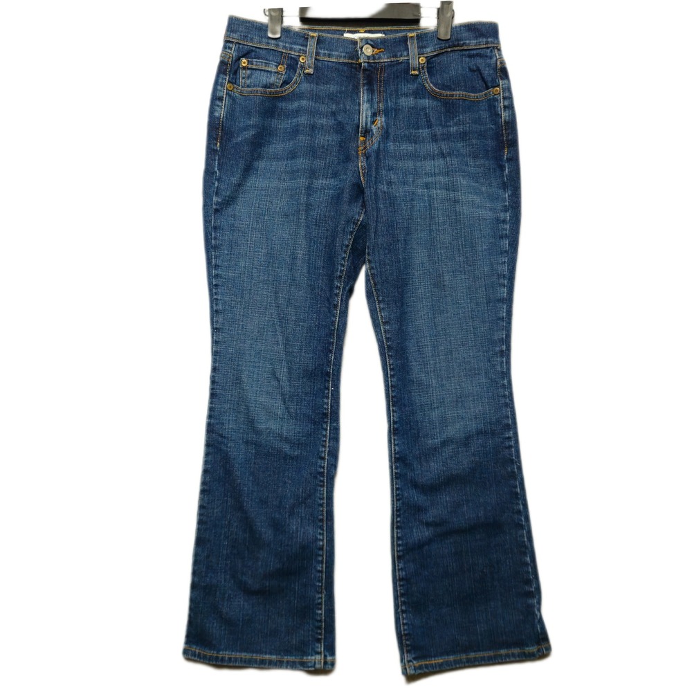 Levis 515‎ Bootcut Curvy Jeans Womens 10 Blue Medium Wash Mid Rise Denim Stretch